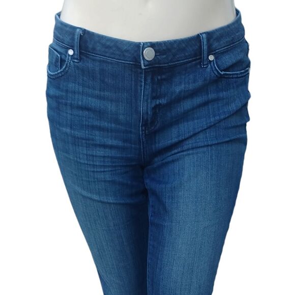 7002832.......Simply Vera Verawang Straight leg Capri Jeans Size 12 - Picture 1 of 5